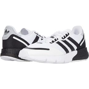 adidas Originals Unisex-Child ZX 1K Boost, White/Black/Halo Silver, 3.5
