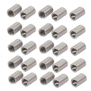 uxcell 5/16-18x0.952" 304 Stainless Steel Helical Coil Wire Thread Insert 25pcs
