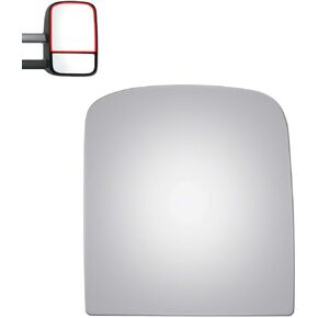 Mirror Glass fit for Chevy GMC Tahoe,Silverado,Sierra,Yukon,Avalanche,Escalade Passenger Side (Upper Flat)