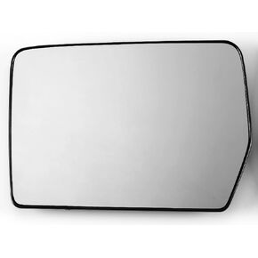 APA Replacement Mirror Glass Non-Heated with Adhesive Pads for 2004-2010 F150 2010 F150 SVT Raptor Pickup Truck Driver Left Side FO1323508