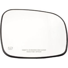 Dasbecan Driver Side Mirror Left Heated Flat Glass w/Backing Plate Compatible with Chrysler Town & Country Dodge Grand Caravan RAM C/V 68026177AB 33241 CH1324107
