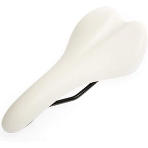Colour Bike Saddle Seat Pad Breathable Comfortable Bicycle Fit for Road Bike Fixed Gear Bike (White)