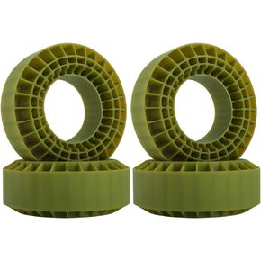 GLOBACT 1.9 Silicone Tire Inserts Fit 118-122mm 1.9" Wheel Tires Waterproof Inserts for 1/10 RC Crawler Car (4Pcs Red)