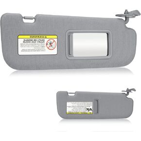 Youxmoto for Hyundai Elantra Gray Left Driver and Right Passenger Side Sun Visor, Replacement for Hyundai Elantra 2011 2012 2013 2014 2015 Replaces# 852103X000TX, 852203X000TX