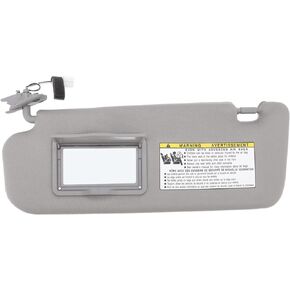 Gray Left Driver Side and Right Passenger Side Sun Visor Assembly Sunvisor Assy 852013K010QD Replacement for Hyundai Sonata 2006‑2008(Left)