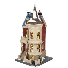 Department 56 Christmas in The City Village 4656 Brentwood Lit Building, 9.13 Inch, Multicolor