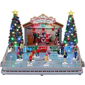 Village Collection Lemax Christmas Grove Skating Rink