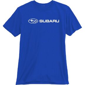 Subaru Genuine Official Basic Blue Tee T Shirt Impreza Sti WRX Ascent Legacy Outback Forester BRZ Crosstrek New OEM Racing (Small)