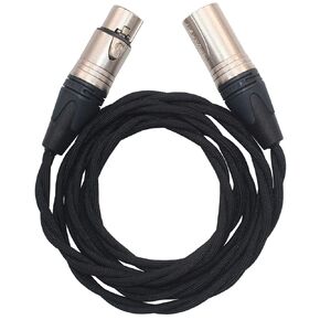 KK Cable VI-Z, 4-Pin XLR (Balance) Male to 4-Pin XLR (Balance) Female Extension Cable, Headphone Extension Cable, Audio Extension Cable. VI-Z (2M(6.5ft))