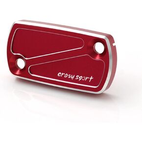 Front Brake Fluid Reservoir Cover Cap Fits For CRF450R CRF250R CRF150R CRF450X CRF250X CRF230F Motorcycle Accessories CNC Aluminum (Red)