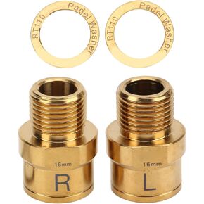 SUNGOOYUE 16mm Bike Pedal Extender, Alloy Cycling Pedals Adapters Bike Pedal Extension Shaft for Mountain Road Bike