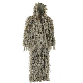 AUSCAMOTEK Ghillie Suit for Hunting Dry Grass Brown Ideal for Hunting in Winter and Autumn