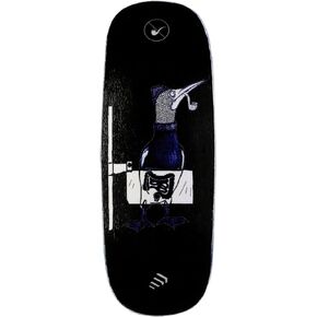 Fingerboards Deck (9.5s Short Nose Short Tail) Finger Skateboarding Deck (only deck no truck no wheel) (Black Cat i)