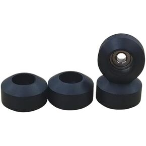 Pro Fingerboard 75d Urethane Wheels -Black Mini Finger Skateboard Bearing Wheel Handmade Polyurethane Material -Size -7.8 * 4.8mm