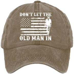 Don't Let The Old Man in Hat Country Music Hat Old Man Caps Vintage American Flag Hat Western Country Hats Unisex