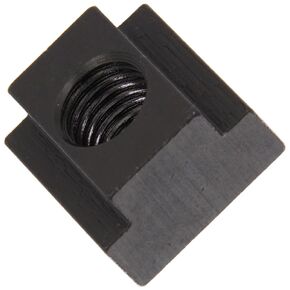 Te-Co 41412 Black Oxide 1018 Steel T-Slot Nut, 1/2"-13 TPI, 3/4" Height x 1-1/8" Width x 11/16" Table Slot (Pack of 5)