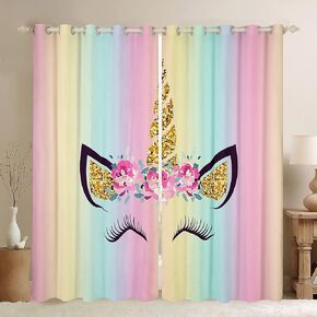 Cute Eyelash Window Curtains,Glitter Fragments Dreamy Window Drapes for Kids Girls Adults,Eyelashes Make Romantic Black Golden Window Treatments Grommet Top 2 Panel Set Bedroom Curtains,38Wx45L inch in Kuwait
