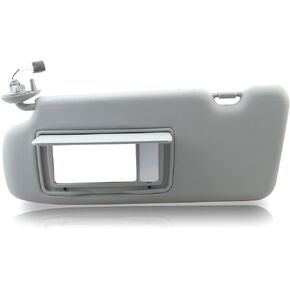 Gray Driver Side Illuminated Sun Visor with Makeup Mirror Compatible with Honda CRV CR-V 2017-2022 Replace Left Sun Protection Shade 83280-TLA-A62 83280-TLY-H11ZB