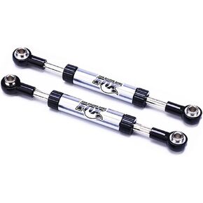 2Pcs RC Servo Linkage Steering Link Rod Metal Adjustable for Traxxas TRX4 Axial SCX10 RC4WD D90 Gen8 1/10 RC Crawler Car
