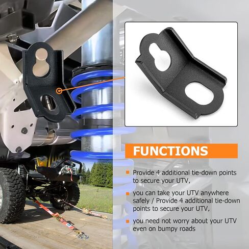 WeiSen 4pcs Tie Down Bracket Hooks Compatible with Can Am Maverick X3 2017 - 2024 in Saudi Arabia