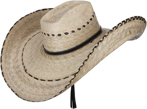 Mexican Style Wide Brim Straw Sun Hat Cowboy Straw hat in Kuwait