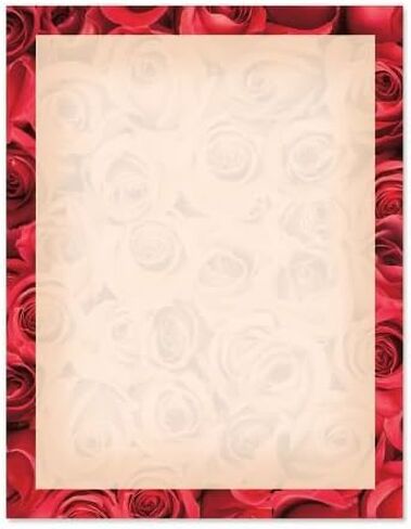 Celestial Hearts Letter Stationery - Set of 25 Valentine's Day Themed Paper, 8 1/2" x 11", Printer Compatible, Great for Wedding Announcements, Holiday Event Invites, Valentine Parties, Romantic Notes in Kuwait