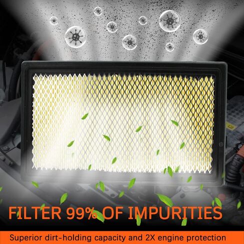 فلتر هواء المحرك متوافق مع Explorer، Edge، Flex، Fusion، Taurus، MKS، MKT، MKX، MKZ، Mazda6، CX9، Sable، استبدال # CA10242 in Kuwait