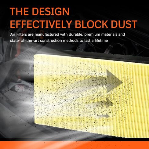 فلتر هواء المحرك متوافق مع Explorer، Edge، Flex، Fusion، Taurus، MKS، MKT، MKX، MKZ، Mazda6، CX9، Sable، استبدال # CA10242 in Kuwait