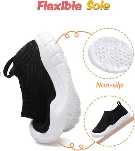 JOINFREE Toddler Boys Girls Sneaker Slip On Shoes Kids Lightweight Breathable Walking Shoes in Saudi Arabia