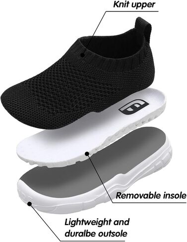 JOINFREE Toddler Boys Girls Sneaker Slip On Shoes Kids Lightweight Breathable Walking Shoes in Saudi Arabia