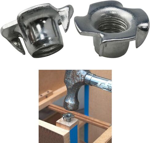 T صواميل M8 * 8 مم T صواميل ومسامير T صواميل ومسامير لأثاث الخشب الرقائقي الحبيبي باستخدام الحاسب الآلي آلة الطحن -20 قطعة in Kuwait