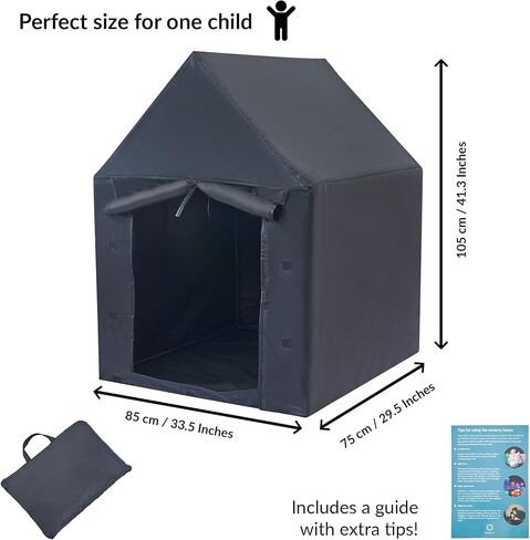 البيت الحسي | خيمة تهدئة للأطفال للعب والاسترخاء | الركن الحسي | يساعد في حالات التوحد والاضطراب SPD والقلق وتحسين التركيز | خيام حسية معتمة للأطفال المصابين بالتوحد in Kuwait