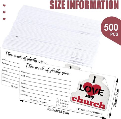 500 Pack Church Offering Envelopes Tithe Donation Envelopes Tithe Envelopes Paper Tithes and Offering Envelopes for Church Tithing Checks and Cash Envelopes for Tithes and Offerings (Love) in Saudi Arabia