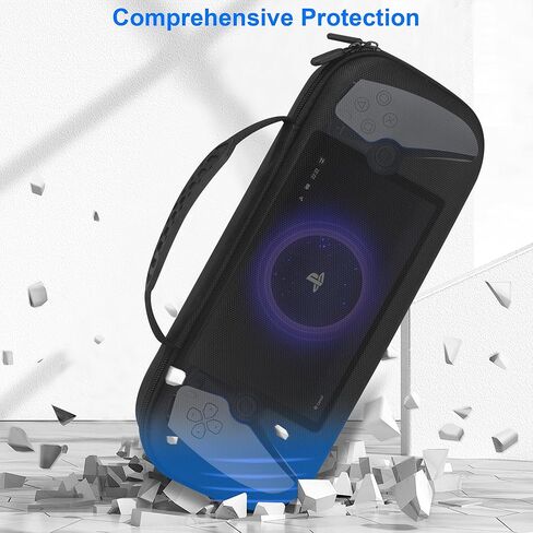 Carrying Case for PlayStation Portal Remote Player, Hard EVA Shell Portable Travel Handbag, Durable Shockproof Anti-Scratch Full Protection Storage Bag for PlayStation 5 Portal, Black in Kuwait