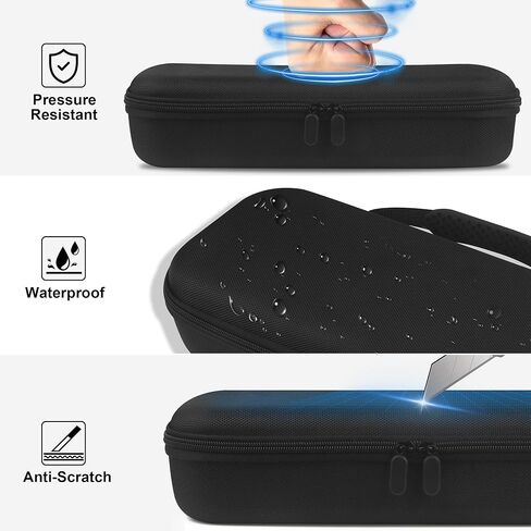 Carrying Case for PlayStation Portal Remote Player, Hard EVA Shell Portable Travel Handbag, Durable Shockproof Anti-Scratch Full Protection Storage Bag for PlayStation 5 Portal, Black in Kuwait