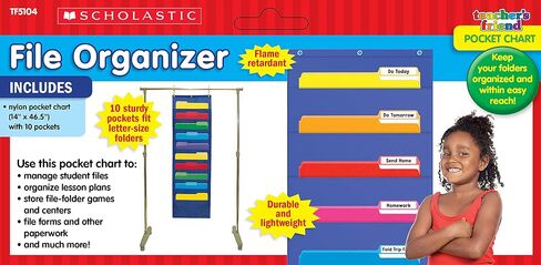 مخطط جيب لتنظيم الملفات من Scholastic Classroom Resources، أسود in Saudi Arabia