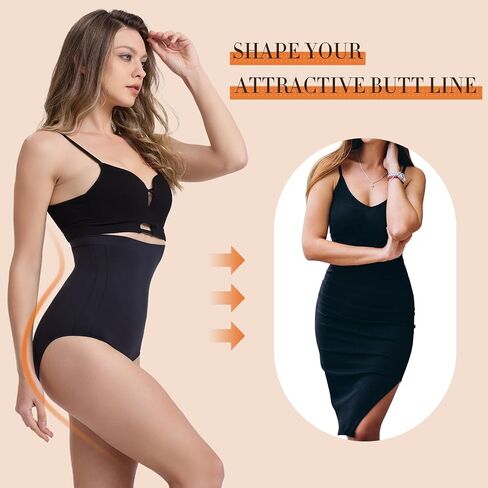 Women's Shapewear Tummy Control High Waisted Control Panties Butt Lifting Thong Shapewear Shorts in Saudi Arabia
