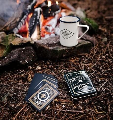 أجهزة السادة - مجموعة أوراق لعب Campfire Survival، مقاومة للماء، رائعة للتخييم وصيد الأسماك والأنشطة الخارجية الأخرى، مريحة in Kuwait