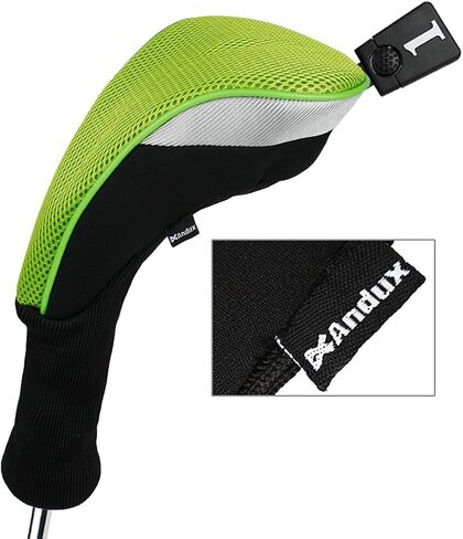 Andux 5pcs/Set Golf 460cc Driver Wood Head Covers with Long Neck and Interchangeable No. Tags in Saudi Arabia