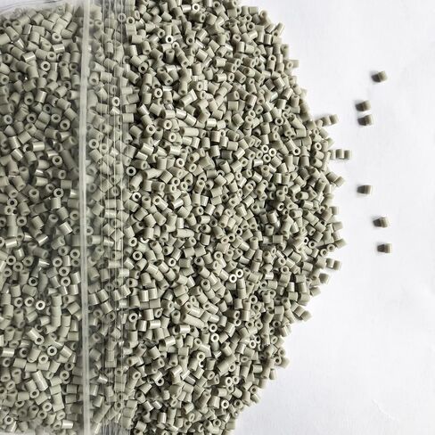 2 حقيبة/20000 قطعة 2.6 مللي متر خرز حديد صغير رمادي ورمادي فاتح تعليم الأطفال مشغولات يدوية ذاتية الصنع تصاميم ثلاثية الأبعاد خرز فيوز in Kuwait