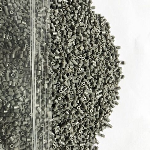 2 حقيبة/20000 قطعة 2.6 مللي متر خرز حديد صغير رمادي ورمادي فاتح تعليم الأطفال مشغولات يدوية ذاتية الصنع تصاميم ثلاثية الأبعاد خرز فيوز in Kuwait