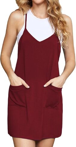 VIISHOW فستان تنس نسائي للتمرين مع شورت قصير رومبير فستان رياضي صغير للنساء مع بوكيكت in Kuwait