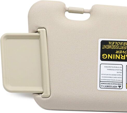 SENSHINE Right Passenger Side Sun Visor for Toyota Highlander 2008-2013 w/Vanity Light Replacement Assembly 74310-48530-B0 Gray in Saudi Arabia