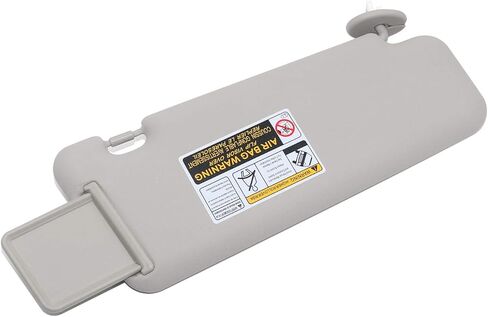 SENSHINE Right Passenger Side Sun Visor for Toyota Highlander 2008-2013 w/Vanity Light Replacement Assembly 74310-48530-B0 Gray in Saudi Arabia