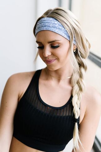 Maven Thread Darling، عصابات رأس للتمرين للنساء، عصابات رأس واسعة للنساء، عصابة رأس للجري الرياضي للتمرين، عصابة رأس رياضية للتمارين الرياضية واليوجا 4 بوصات سميكة غير قابلة للانزلاق للنساء 2 حزمة in Saudi Arabia