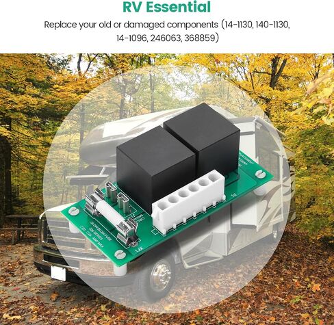 لوحة ترحيل منزلق RV، وحدة تحكم ترحيل منزلق من Briidea Power Gear متوافقة مع RV Power Gear 14-1130، 140-1130، 14-1096، 246063، 368859، تأتي مع صمام احتياطي إضافي in Saudi Arabia