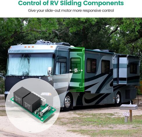 لوحة ترحيل منزلق RV، وحدة تحكم ترحيل منزلق من Briidea Power Gear متوافقة مع RV Power Gear 14-1130، 140-1130، 14-1096، 246063، 368859، تأتي مع صمام احتياطي إضافي in Saudi Arabia
