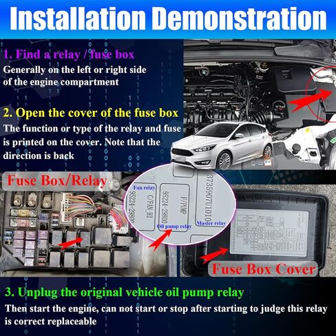 Relay-Shaped Automobile Hidden Lock, Relay Style Anti-Theft Device, 12V Vehicle Immobilizer System, Car Intelligent Oil Circuit Controllers, Replaceable Non-Destructive Installation, Model B in Kuwait
