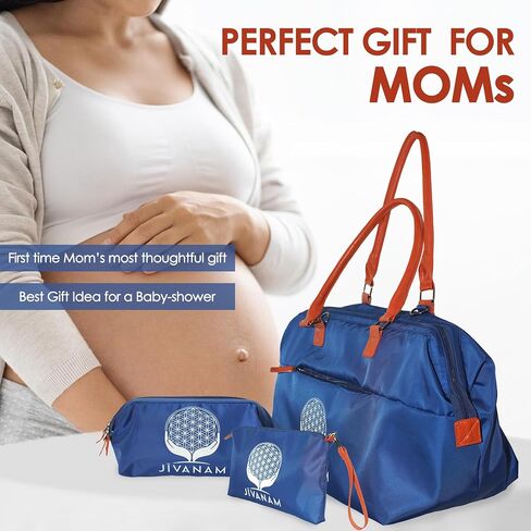 Mommy Hospital Duffel Bag, Large Capacity with Two Organizing Pouches, For Labor, Travel and Postpartum Care, Waterproof Overnight Mommy and Baby Bag in Saudi Arabia