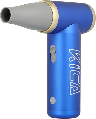KiCA Jetfan 2 Electric Air Blower,Air Duster for Computer,Keyboard,House Cleaning,Car Dust,Hair Drying,Air Inflation,Camera Lens,Rechargeable,Speed Control,Upgrade Battery,Air Can Substitute Tool,Blue in Kuwait